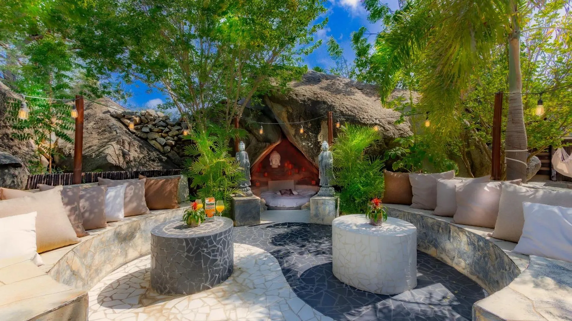Ferienhaus Villa Bali Retreat Aruba -2 Pools,Cinema,Yoga,Cave Noord Aruba